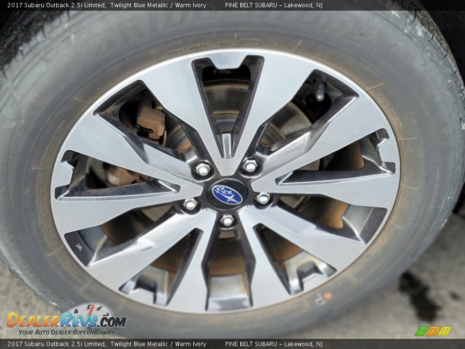 2017 Subaru Outback 2.5i Limited Twilight Blue Metallic / Warm Ivory Photo #28