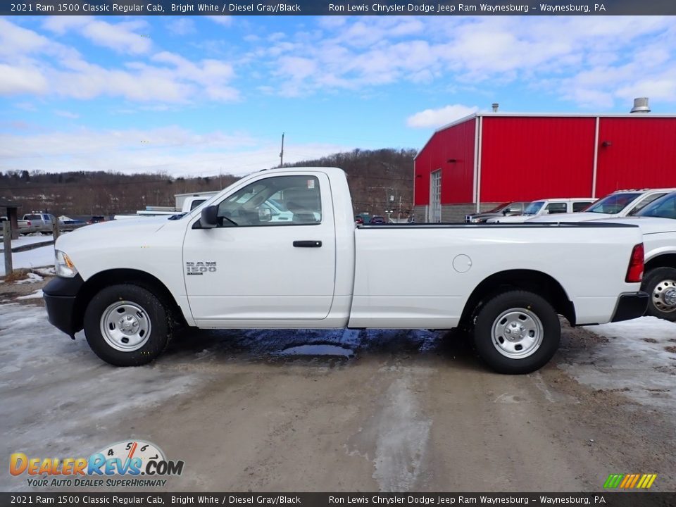 2021 Ram 1500 Classic Regular Cab Bright White / Diesel Gray/Black Photo #3