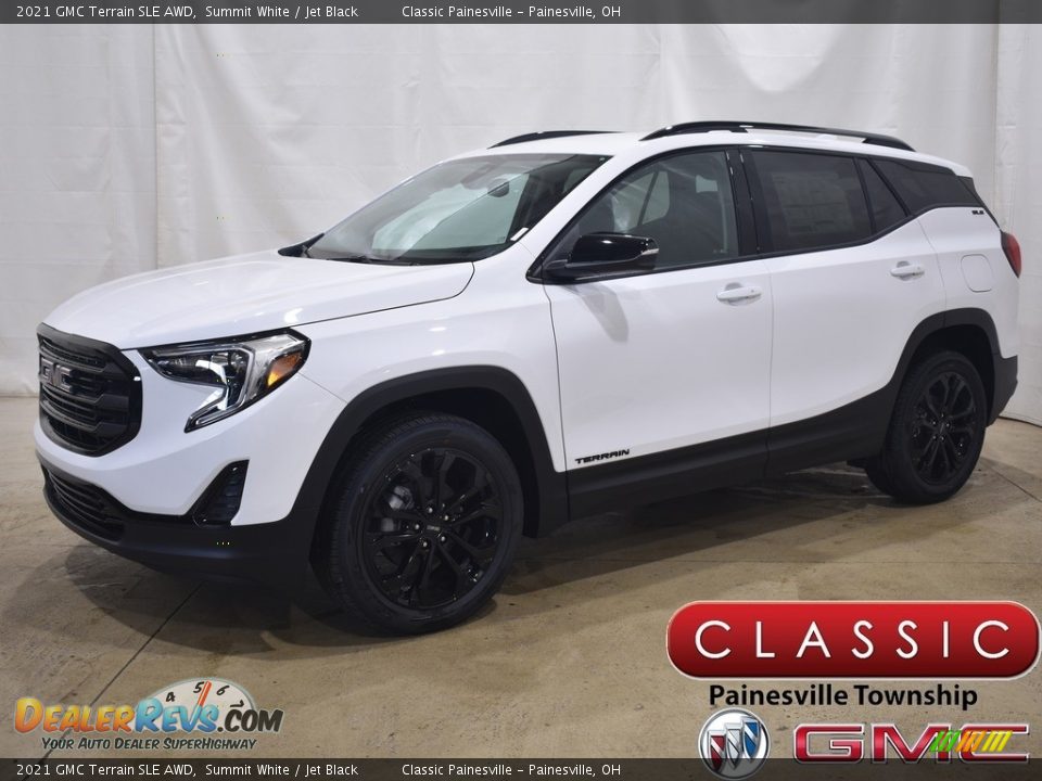 2021 GMC Terrain SLE AWD Summit White / Jet Black Photo #1