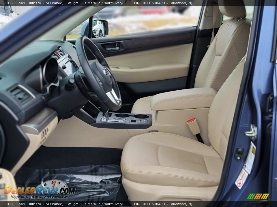 2017 Subaru Outback 2.5i Limited Twilight Blue Metallic / Warm Ivory Photo #35