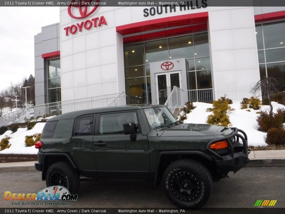 2011 Toyota FJ Cruiser 4WD Army Green / Dark Charcoal Photo #2