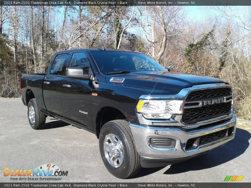 2021 Ram 2500 Tradesman Crew Cab 4x4 Diamond Black Crystal Pearl / Black Photo #4