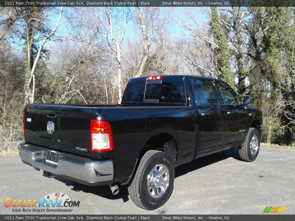 2021 Ram 2500 Tradesman Crew Cab 4x4 Diamond Black Crystal Pearl / Black Photo #6