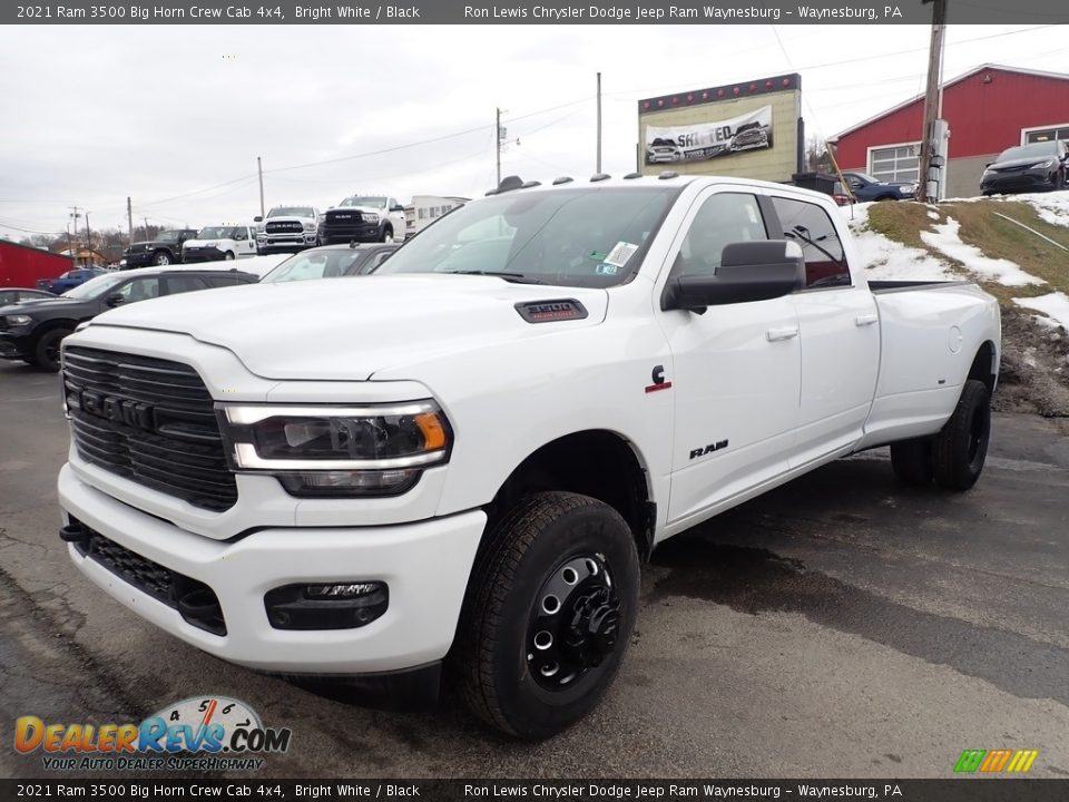 2021 Ram 3500 Big Horn Crew Cab 4x4 Bright White / Black Photo #1