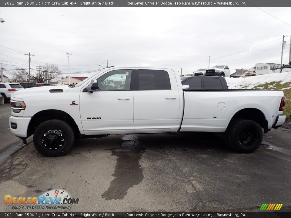 2021 Ram 3500 Big Horn Crew Cab 4x4 Bright White / Black Photo #3