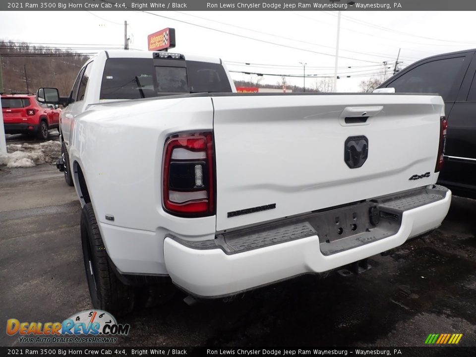 2021 Ram 3500 Big Horn Crew Cab 4x4 Bright White / Black Photo #4