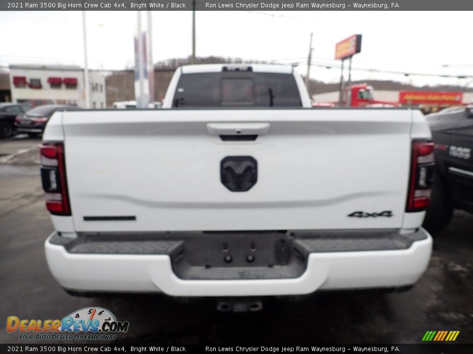 2021 Ram 3500 Big Horn Crew Cab 4x4 Bright White / Black Photo #5