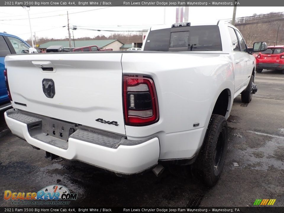 2021 Ram 3500 Big Horn Crew Cab 4x4 Bright White / Black Photo #6