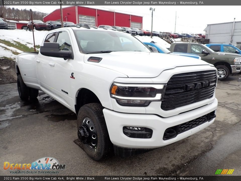 2021 Ram 3500 Big Horn Crew Cab 4x4 Bright White / Black Photo #7