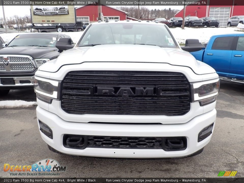 2021 Ram 3500 Big Horn Crew Cab 4x4 Bright White / Black Photo #8