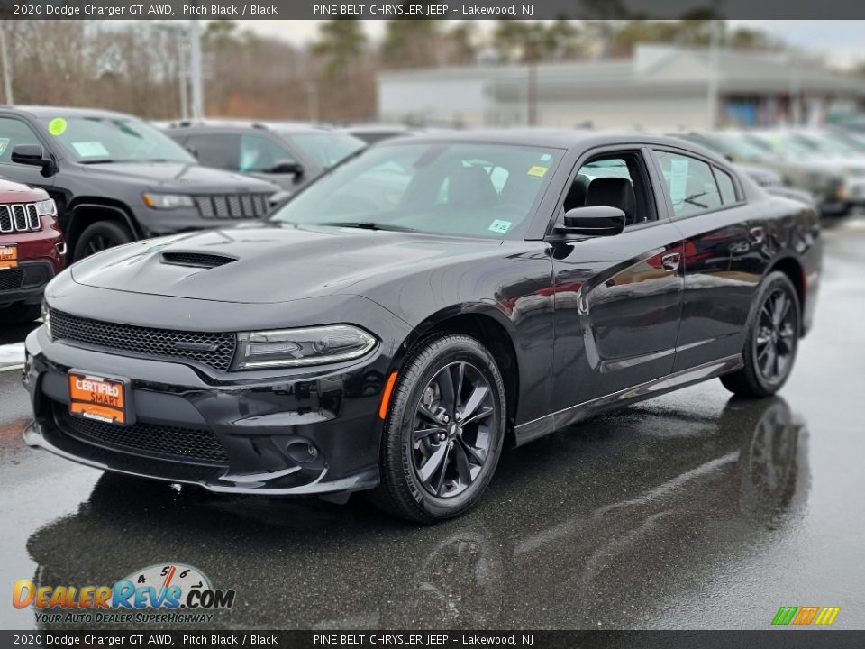 2020 Dodge Charger GT AWD Pitch Black / Black Photo #20