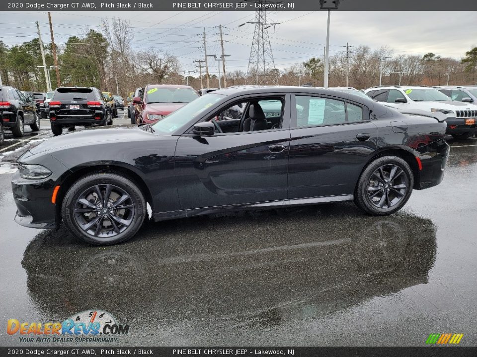 2020 Dodge Charger GT AWD Pitch Black / Black Photo #21