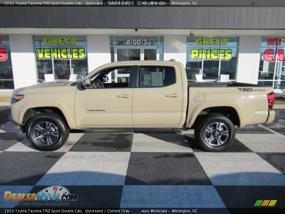 2019 Toyota Tacoma TRD Sport Double Cab Quicksand / Cement Gray Photo #1
