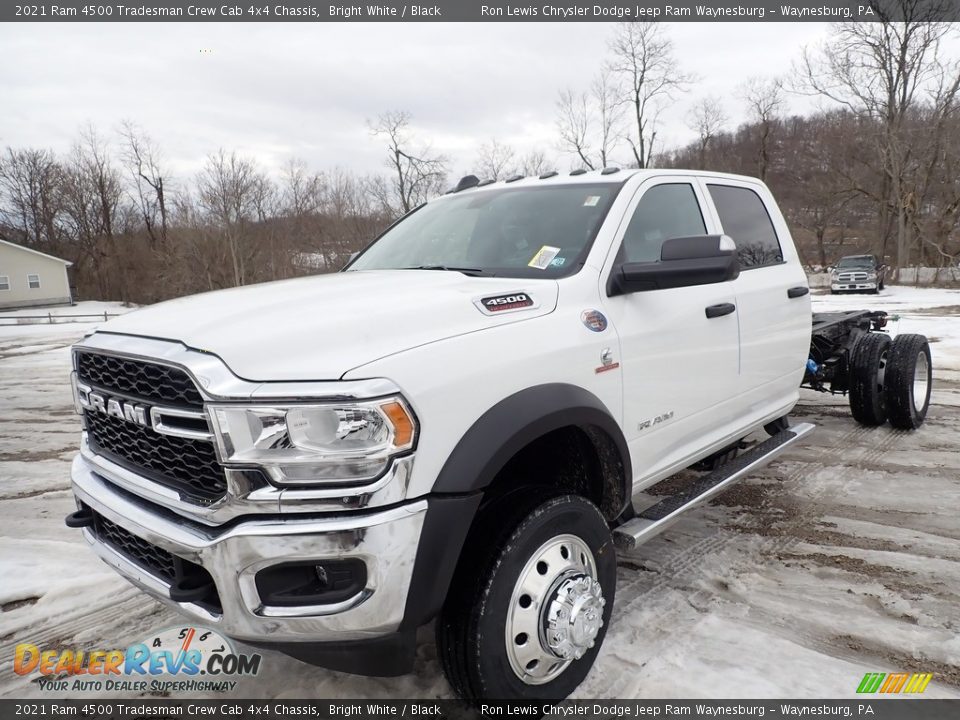 2021 Ram 4500 Tradesman Crew Cab 4x4 Chassis Bright White / Black Photo #1