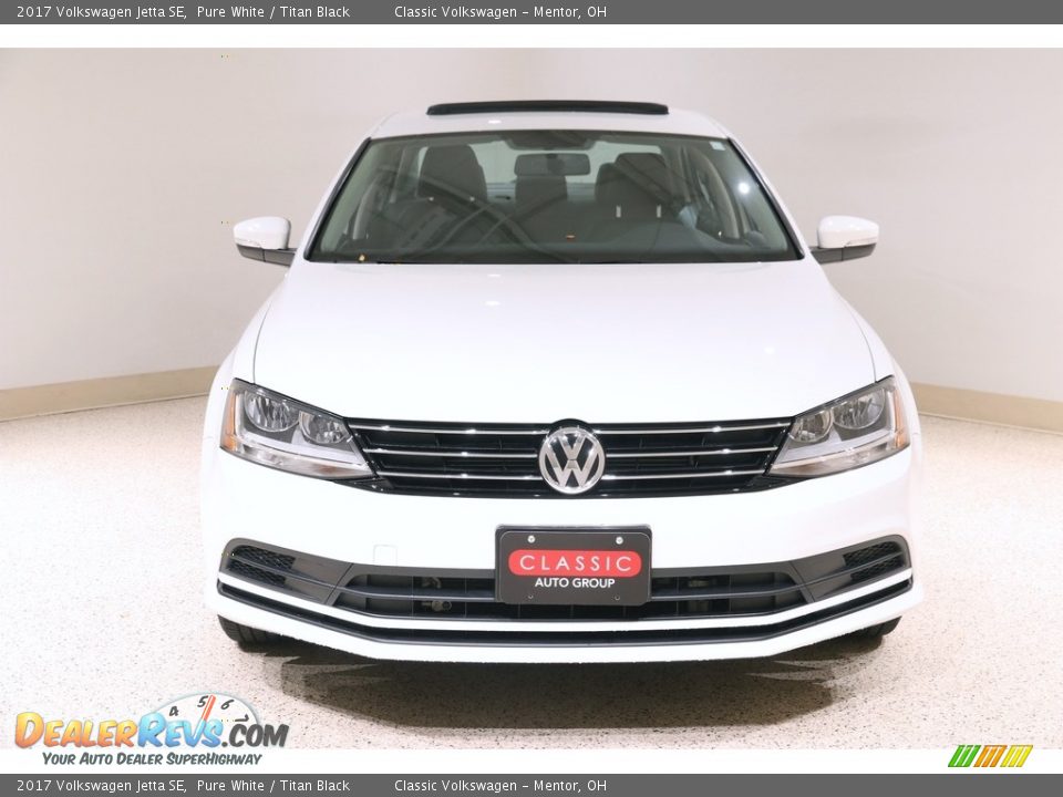 2017 Volkswagen Jetta SE Pure White / Titan Black Photo #2
