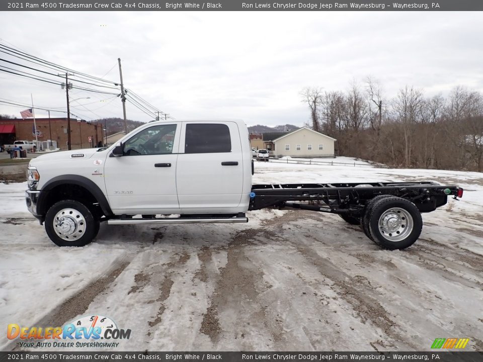 2021 Ram 4500 Tradesman Crew Cab 4x4 Chassis Bright White / Black Photo #3