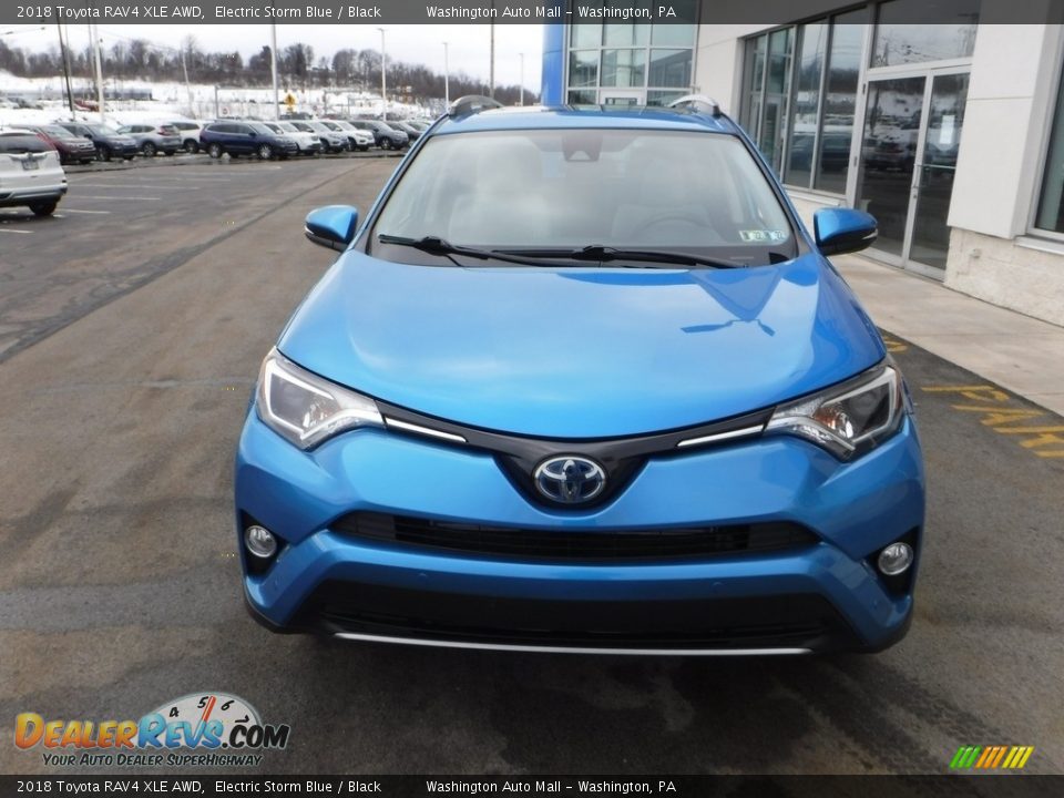 2018 Toyota RAV4 XLE AWD Electric Storm Blue / Black Photo #5