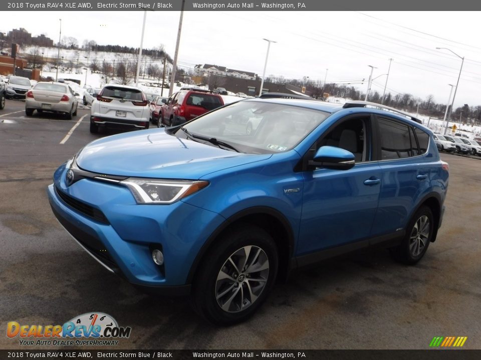 2018 Toyota RAV4 XLE AWD Electric Storm Blue / Black Photo #6