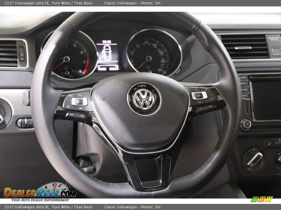 2017 Volkswagen Jetta SE Pure White / Titan Black Photo #6