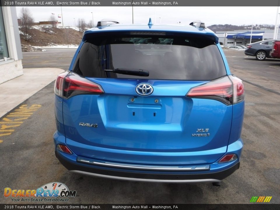 2018 Toyota RAV4 XLE AWD Electric Storm Blue / Black Photo #8