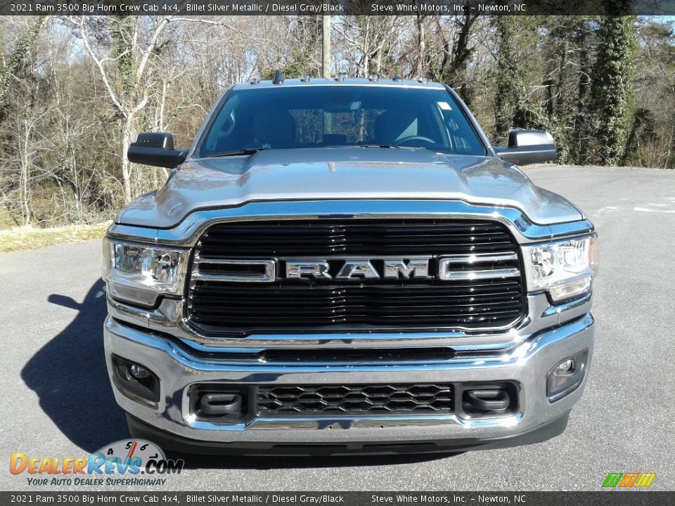 2021 Ram 3500 Big Horn Crew Cab 4x4 Billet Silver Metallic / Diesel Gray/Black Photo #3