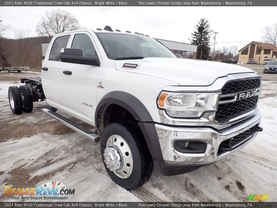 2021 Ram 4500 Tradesman Crew Cab 4x4 Chassis Bright White / Black Photo #8