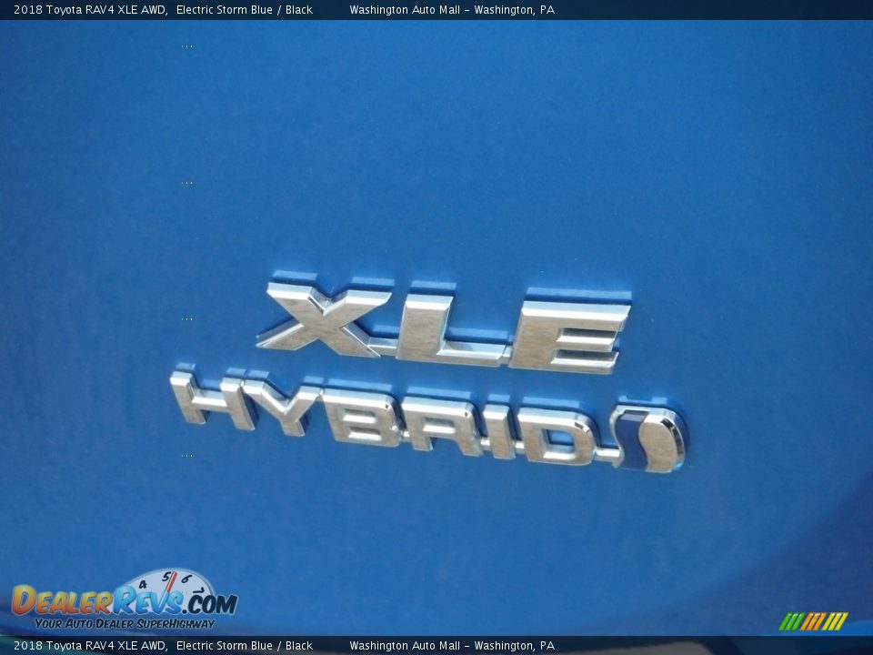 2018 Toyota RAV4 XLE AWD Electric Storm Blue / Black Photo #10