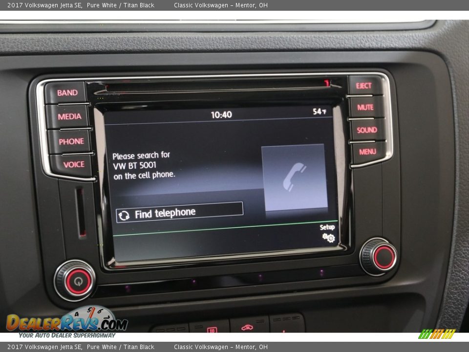 2017 Volkswagen Jetta SE Pure White / Titan Black Photo #9