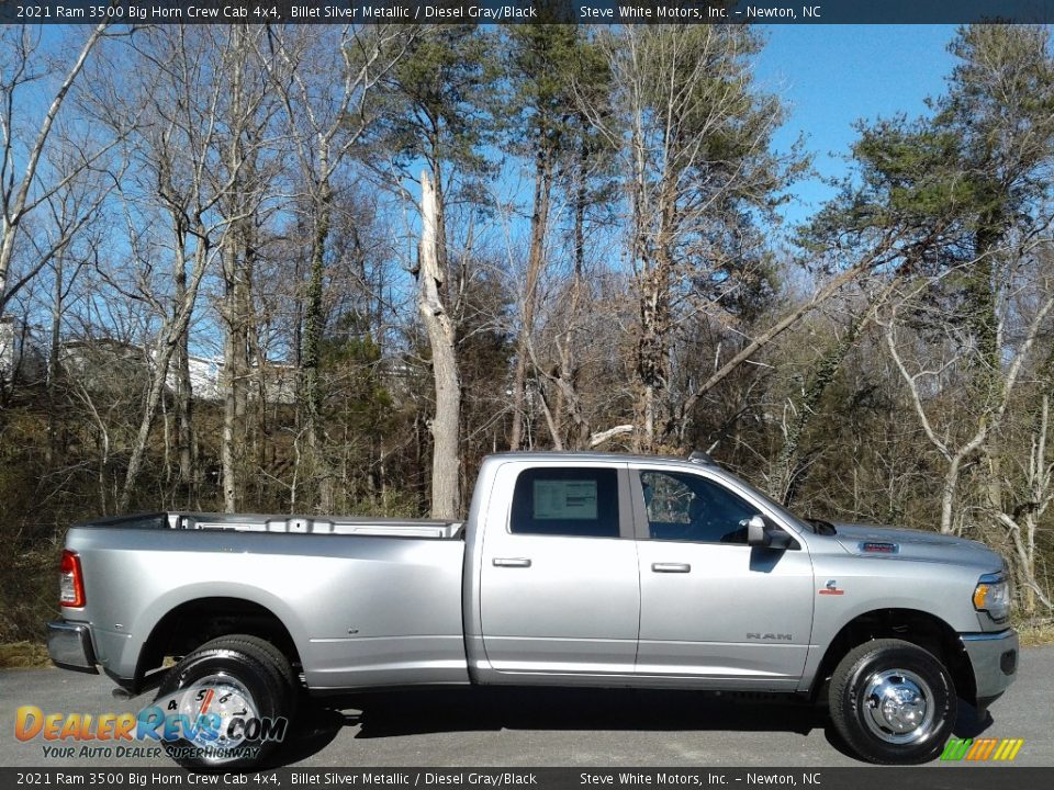 2021 Ram 3500 Big Horn Crew Cab 4x4 Billet Silver Metallic / Diesel Gray/Black Photo #5