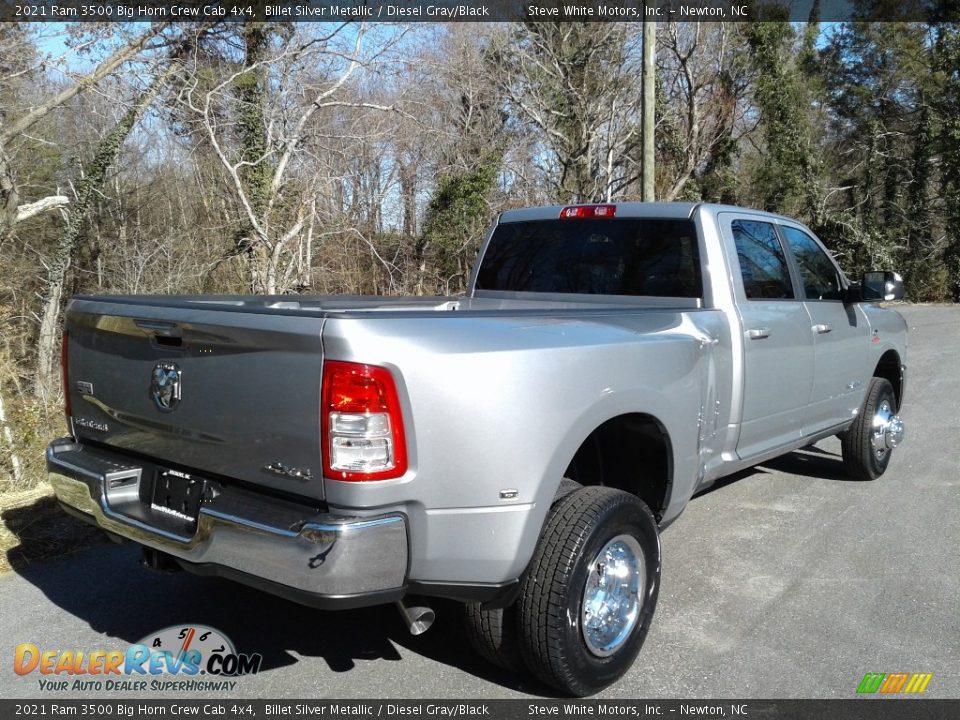 2021 Ram 3500 Big Horn Crew Cab 4x4 Billet Silver Metallic / Diesel Gray/Black Photo #6