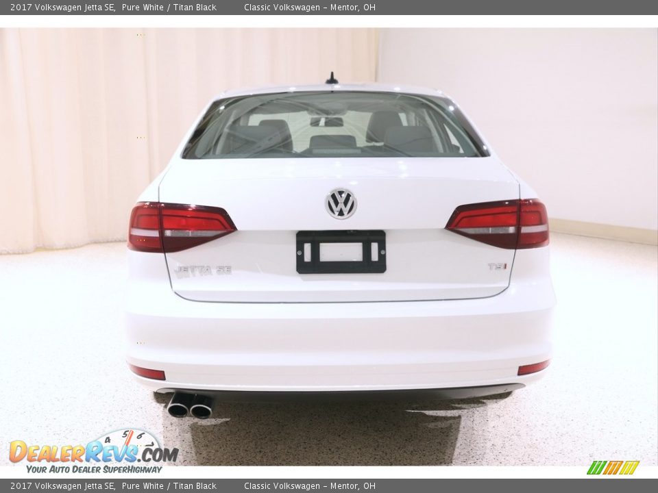 2017 Volkswagen Jetta SE Pure White / Titan Black Photo #14