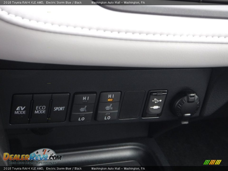 2018 Toyota RAV4 XLE AWD Electric Storm Blue / Black Photo #18
