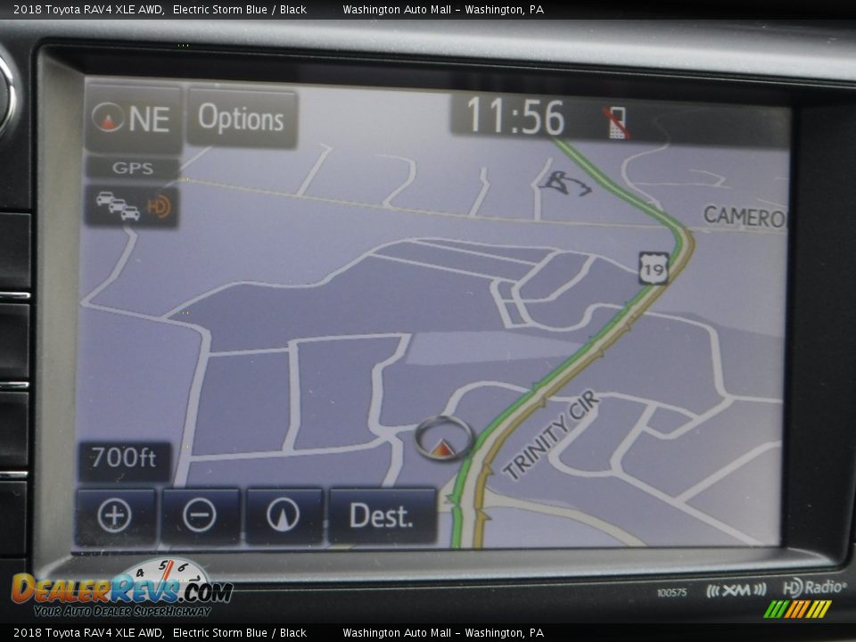 2018 Toyota RAV4 XLE AWD Electric Storm Blue / Black Photo #21