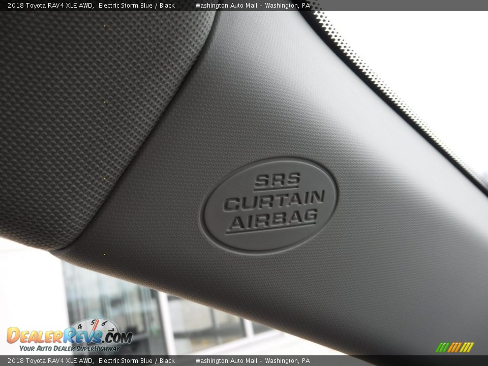 2018 Toyota RAV4 XLE AWD Electric Storm Blue / Black Photo #25