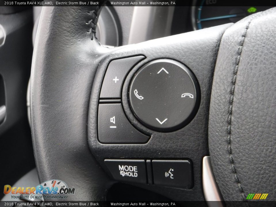 2018 Toyota RAV4 XLE AWD Electric Storm Blue / Black Photo #26