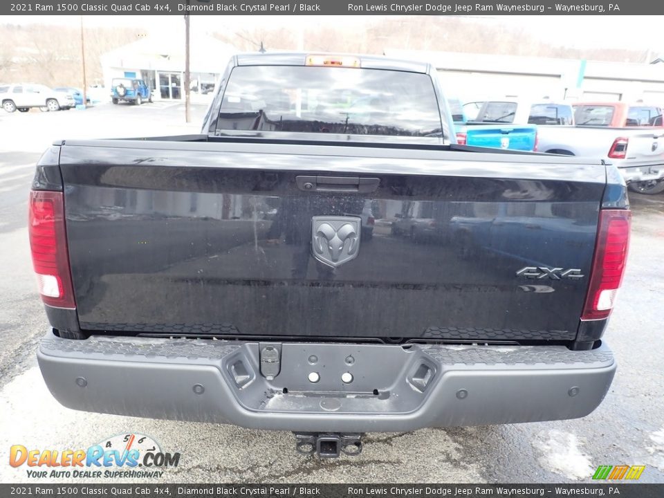 2021 Ram 1500 Classic Quad Cab 4x4 Diamond Black Crystal Pearl / Black Photo #4