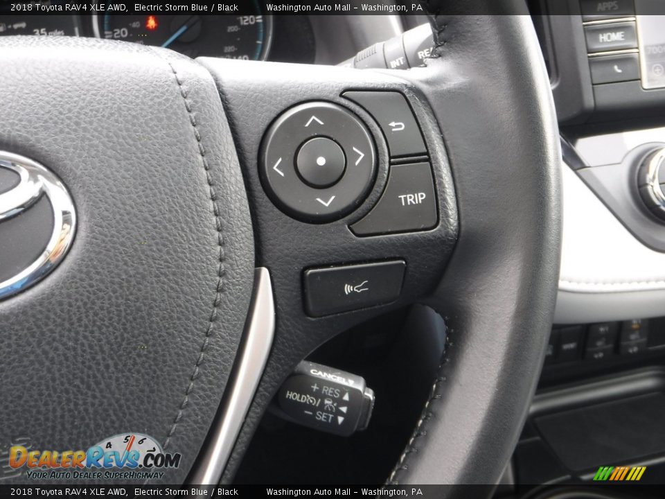 2018 Toyota RAV4 XLE AWD Electric Storm Blue / Black Photo #27