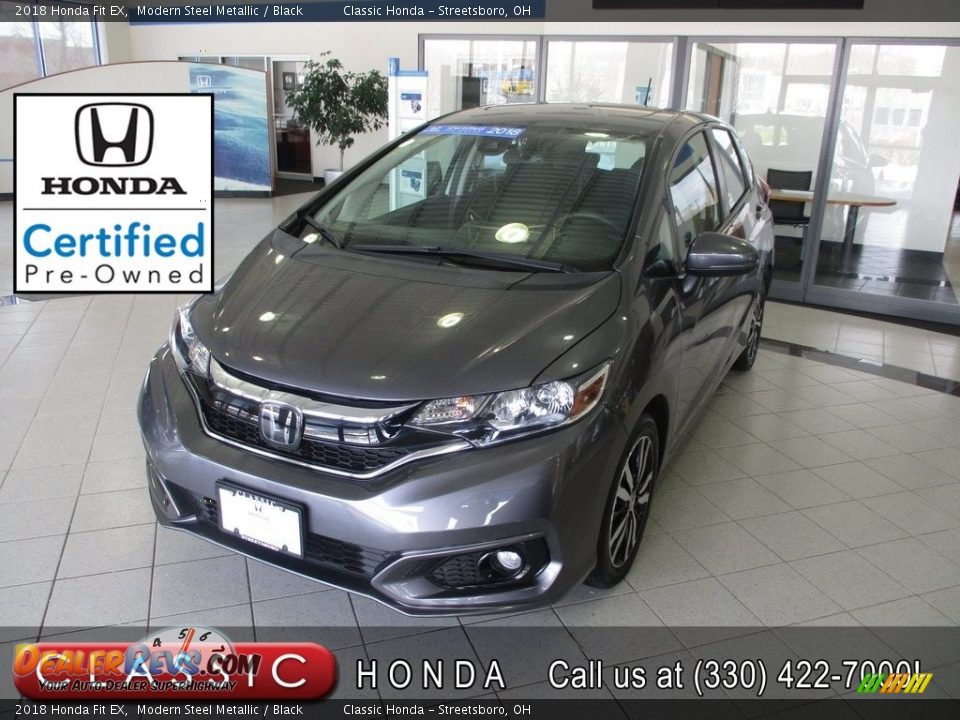 2018 Honda Fit EX Modern Steel Metallic / Black Photo #1