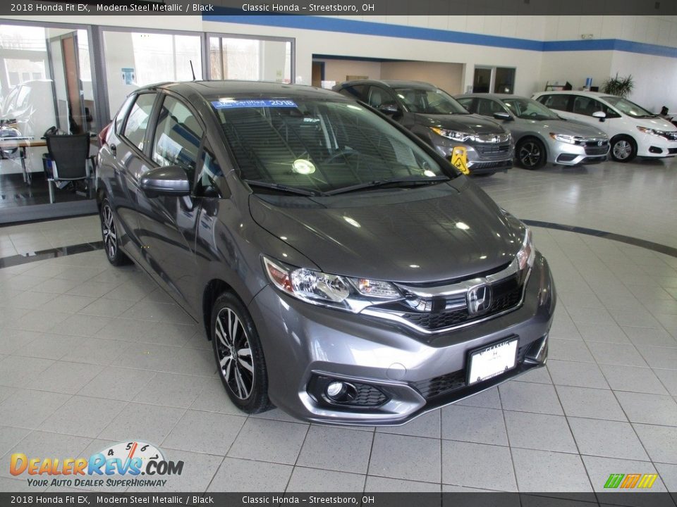 2018 Honda Fit EX Modern Steel Metallic / Black Photo #3