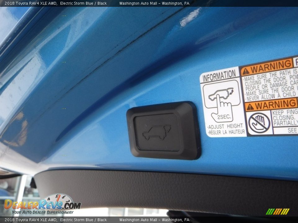 2018 Toyota RAV4 XLE AWD Electric Storm Blue / Black Photo #30
