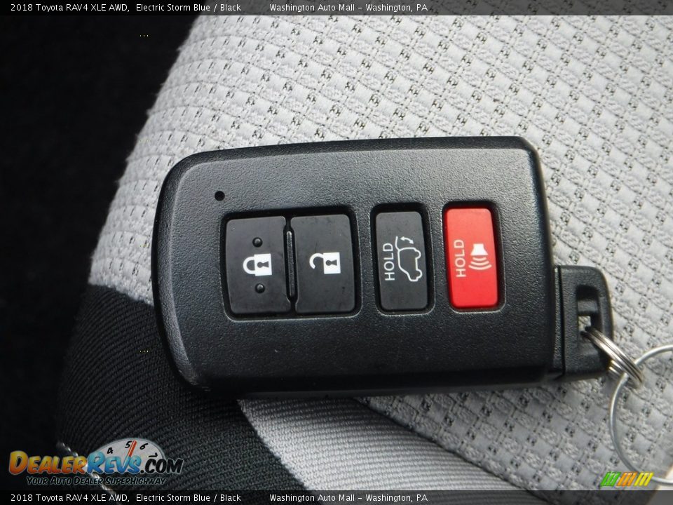 2018 Toyota RAV4 XLE AWD Electric Storm Blue / Black Photo #31