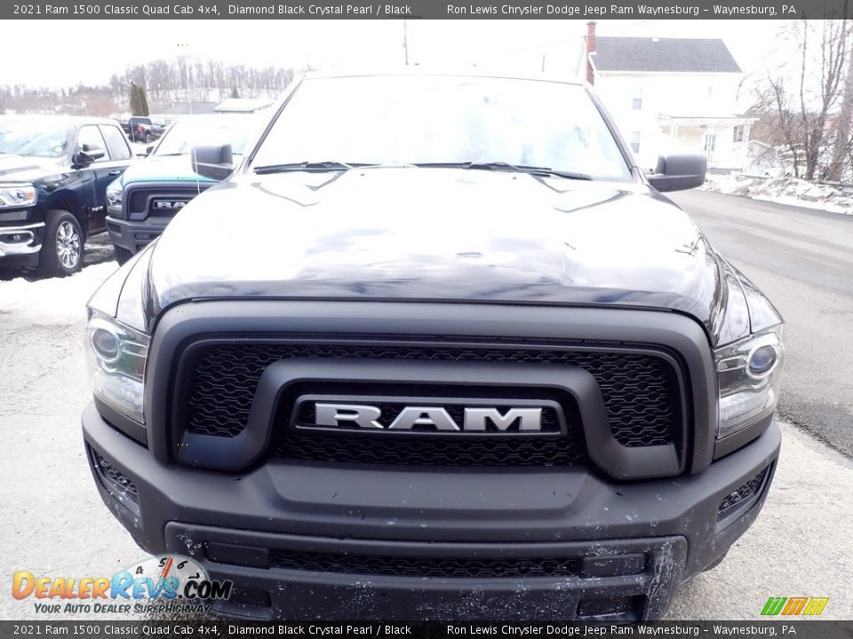 2021 Ram 1500 Classic Quad Cab 4x4 Diamond Black Crystal Pearl / Black Photo #9