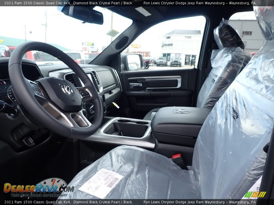 2021 Ram 1500 Classic Quad Cab 4x4 Diamond Black Crystal Pearl / Black Photo #14