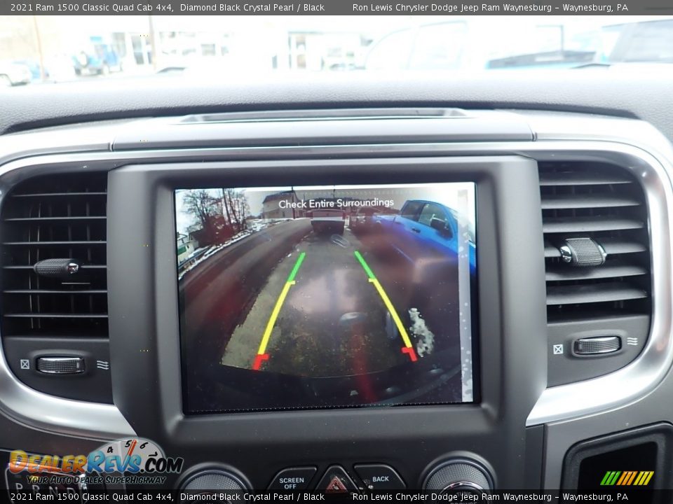 2021 Ram 1500 Classic Quad Cab 4x4 Diamond Black Crystal Pearl / Black Photo #18