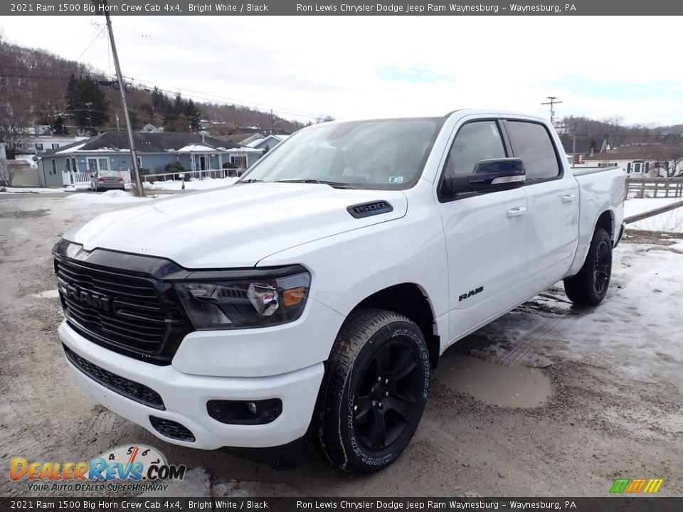 2021 Ram 1500 Big Horn Crew Cab 4x4 Bright White / Black Photo #1