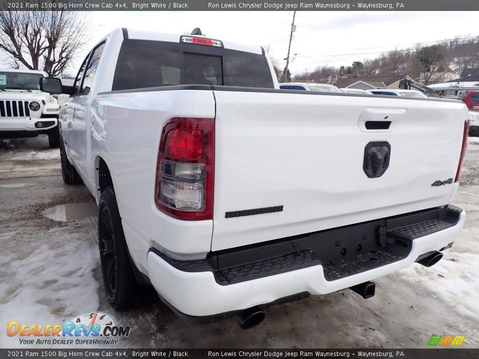 2021 Ram 1500 Big Horn Crew Cab 4x4 Bright White / Black Photo #3