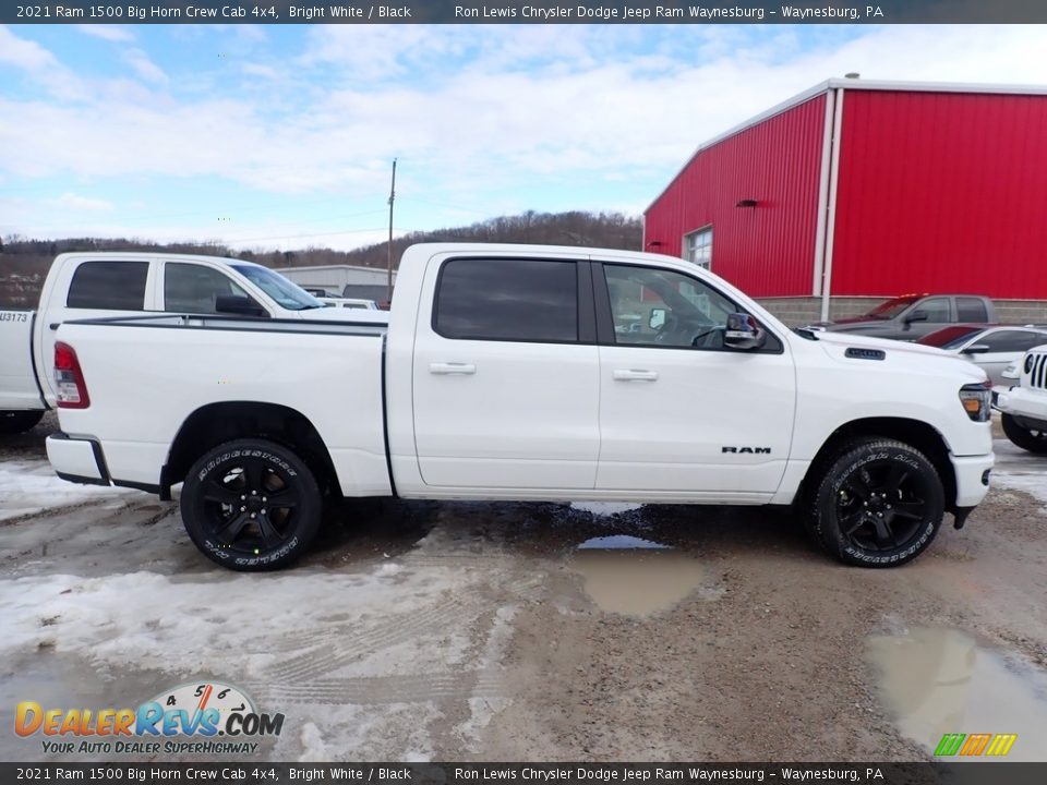 2021 Ram 1500 Big Horn Crew Cab 4x4 Bright White / Black Photo #6