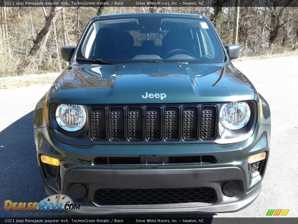 2021 Jeep Renegade Jeepster 4x4 TechnoGreen Metallic / Black Photo #3