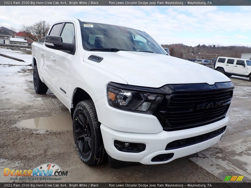 2021 Ram 1500 Big Horn Crew Cab 4x4 Bright White / Black Photo #7