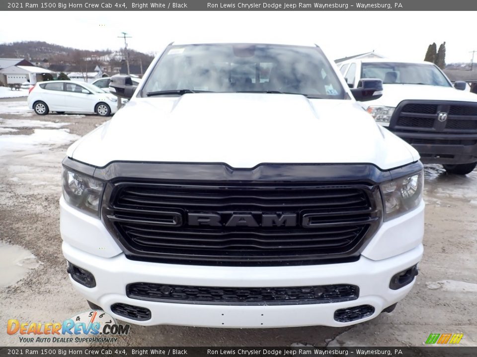 2021 Ram 1500 Big Horn Crew Cab 4x4 Bright White / Black Photo #8